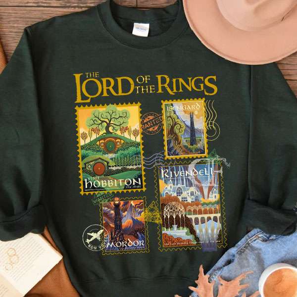 LOTR- Vintage Poster Stamp Sweatshirt