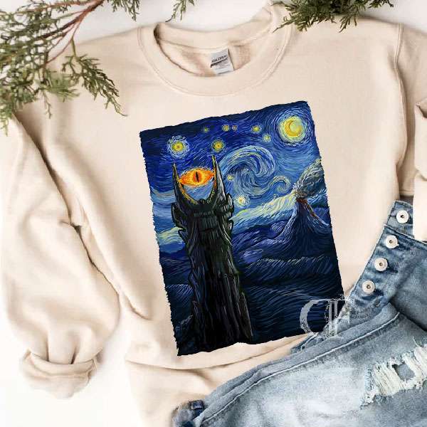 LOTR- Starry Night in Mordor Sweatshirt