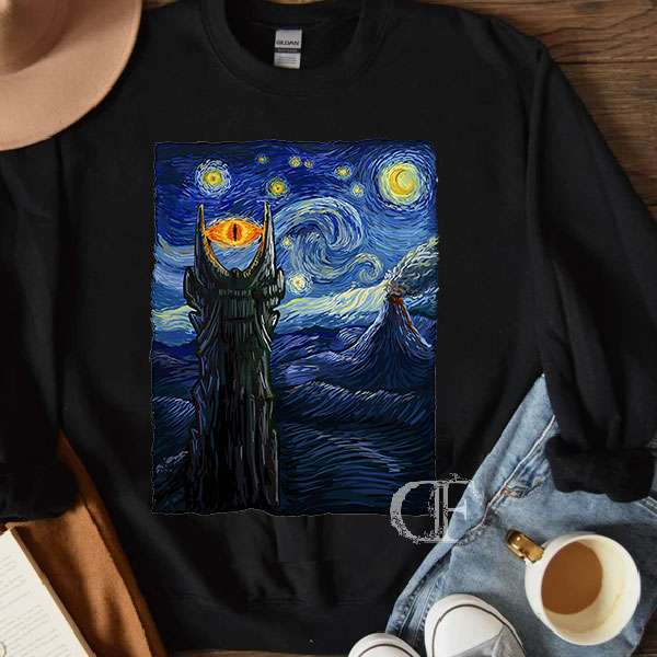 LOTR- Starry Night in Mordor Sweatshirt