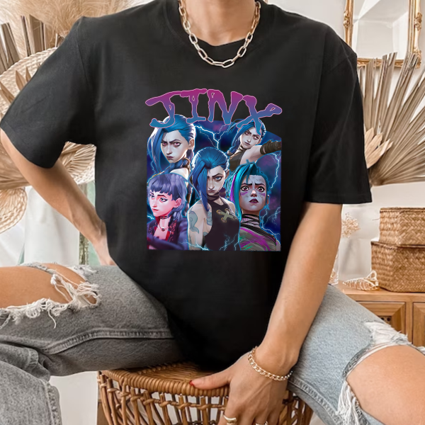 Jinx arcane LOL new hair T-shirt Sweatshirt Hoodies