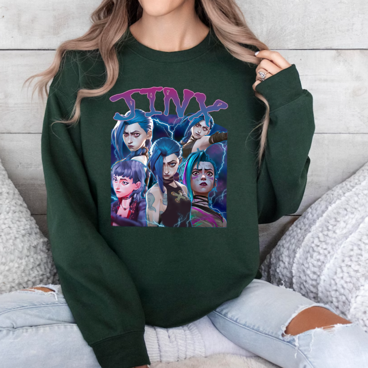 Jinx arcane LOL new hair T-shirt Sweatshirt Hoodies