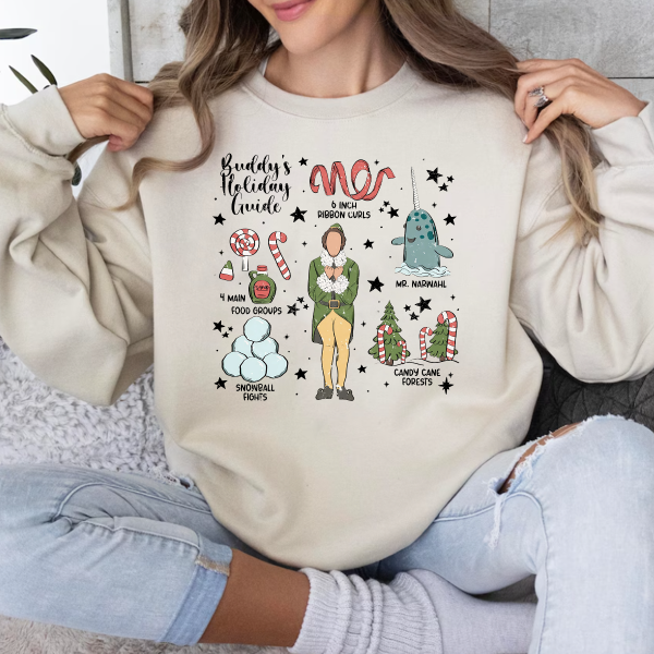 Buddy’s holiday guide elf Christmas movie T-shirt Sweatshirt Hoodies