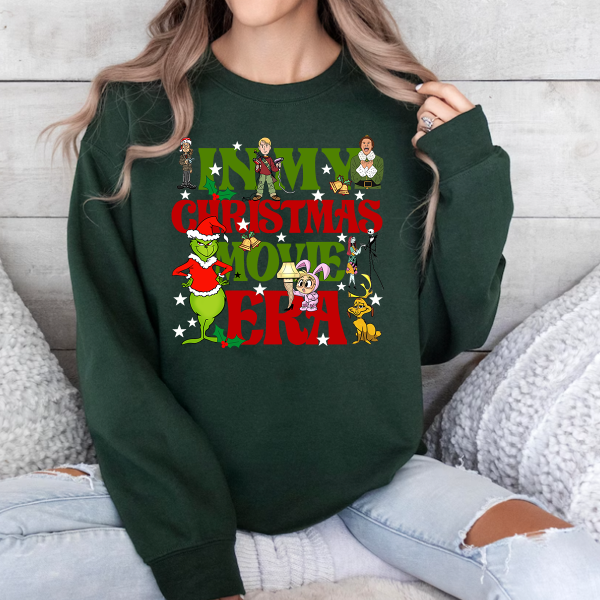 In my Christmas movie era T-shirt Sweatshirt Hoodies