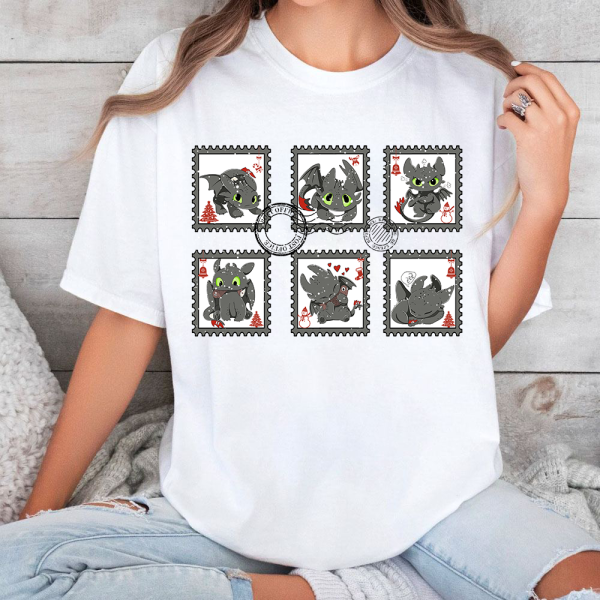 Toothless stamp Xmas Unisex Tshirt, Sweetshirt, Hoodie