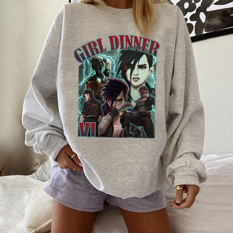 Vi Girl dinner arcane new hair T-shirt Sweatshirt Hoodies