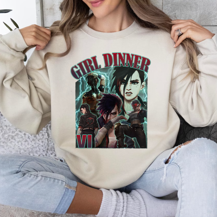 Vi Girl dinner arcane new hair T-shirt Sweatshirt Hoodies