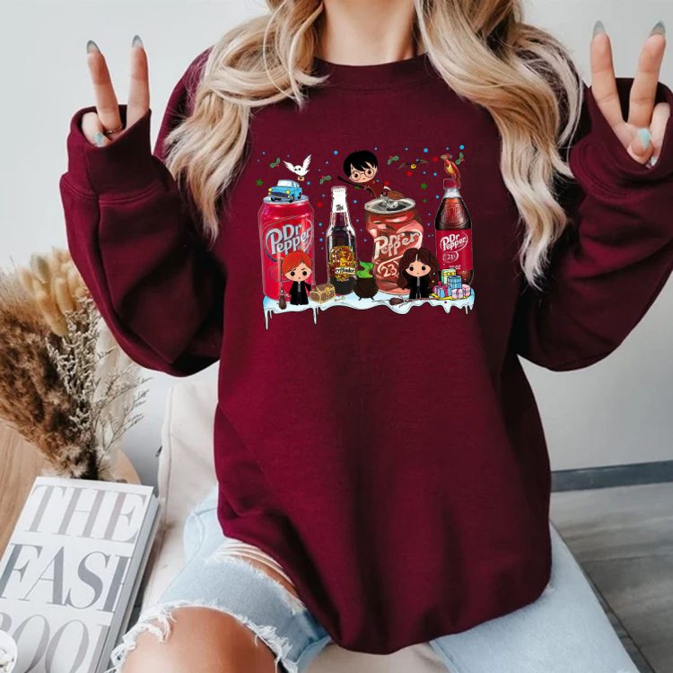 Harry Potter Christmas Dr Pepper Tshirt Sweatshirt Hoodies