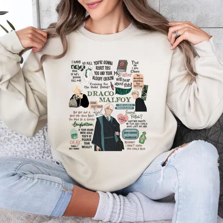 Harry Potter Draco Malfoy Tshirt Sweatshirt Hoodies