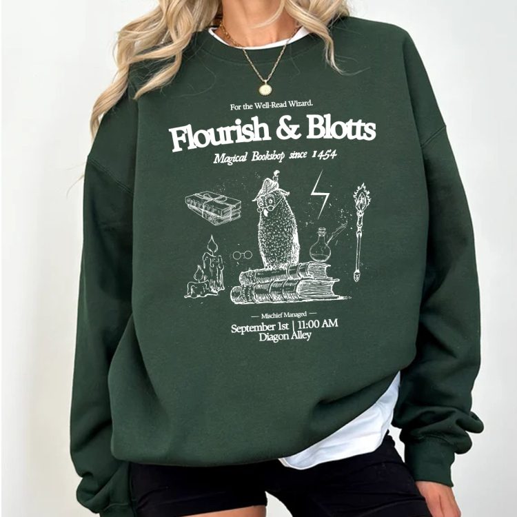 Harry Potter Flourist & Blott Tshirt Sweatshirt Hoodies