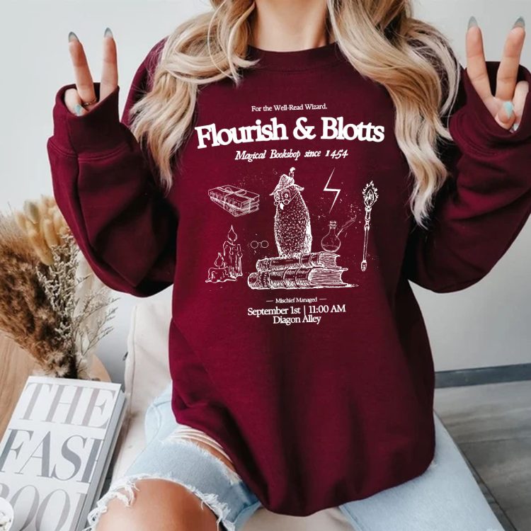 Harry Potter Flourist & Blott Tshirt Sweatshirt Hoodies