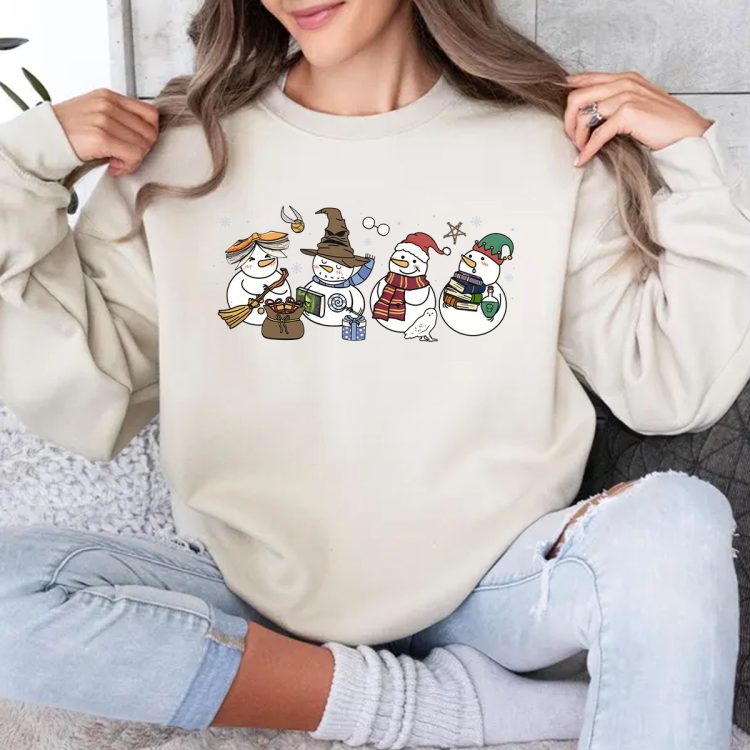 Harry Potter Christmas Snowman Tshirt Sweatshirt Hoodies