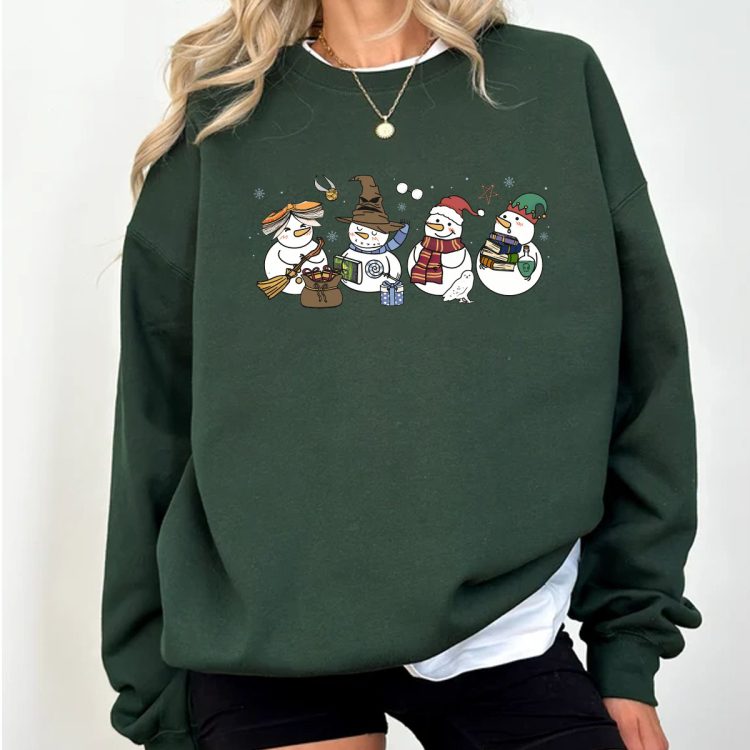 Harry Potter Christmas Snowman Tshirt Sweatshirt Hoodies