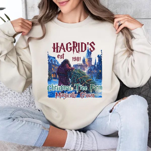 Harry Potter Hagrid Christmas Tree Tshirt Sweatshirt Hoodies