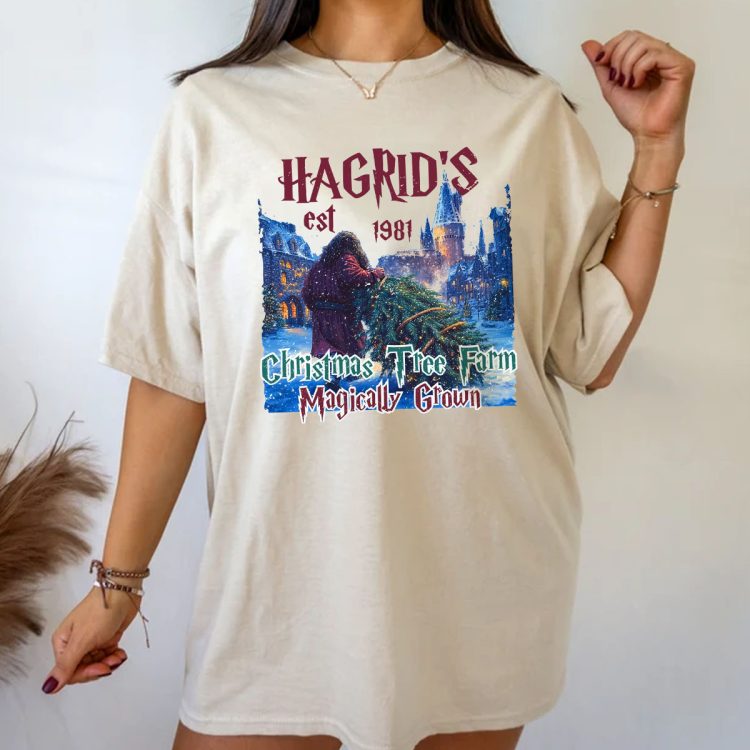 Harry Potter Hagrid Christmas Tree Tshirt Sweatshirt Hoodies