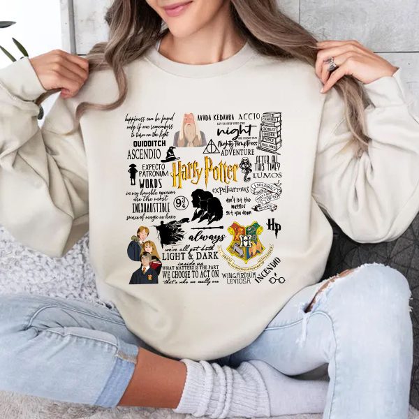 Harry Potter All Quotes Tshirt Sweatshirt Hoodies