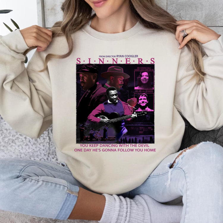 Sinners horror movie for film lovers T-shirt Sweatshirt Hoodies