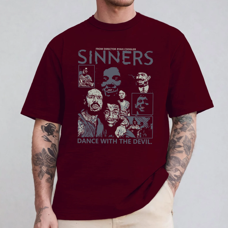 Sinners 2025 horror movie T-shirt Sweatshirt Hoodies