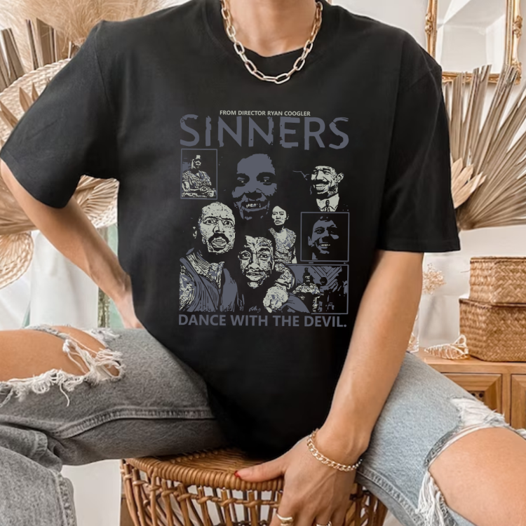 Sinners 2025 horror movie T-shirt Sweatshirt Hoodies