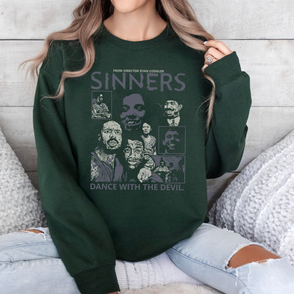 Sinners 2025 horror movie T-shirt Sweatshirt Hoodies